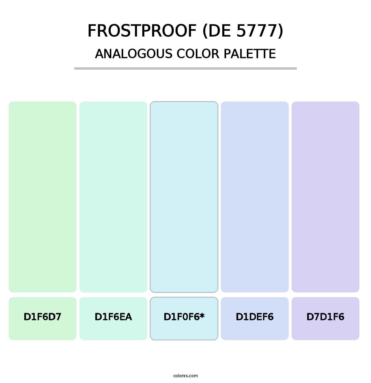 Frostproof (DE 5777) - Analogous Color Palette