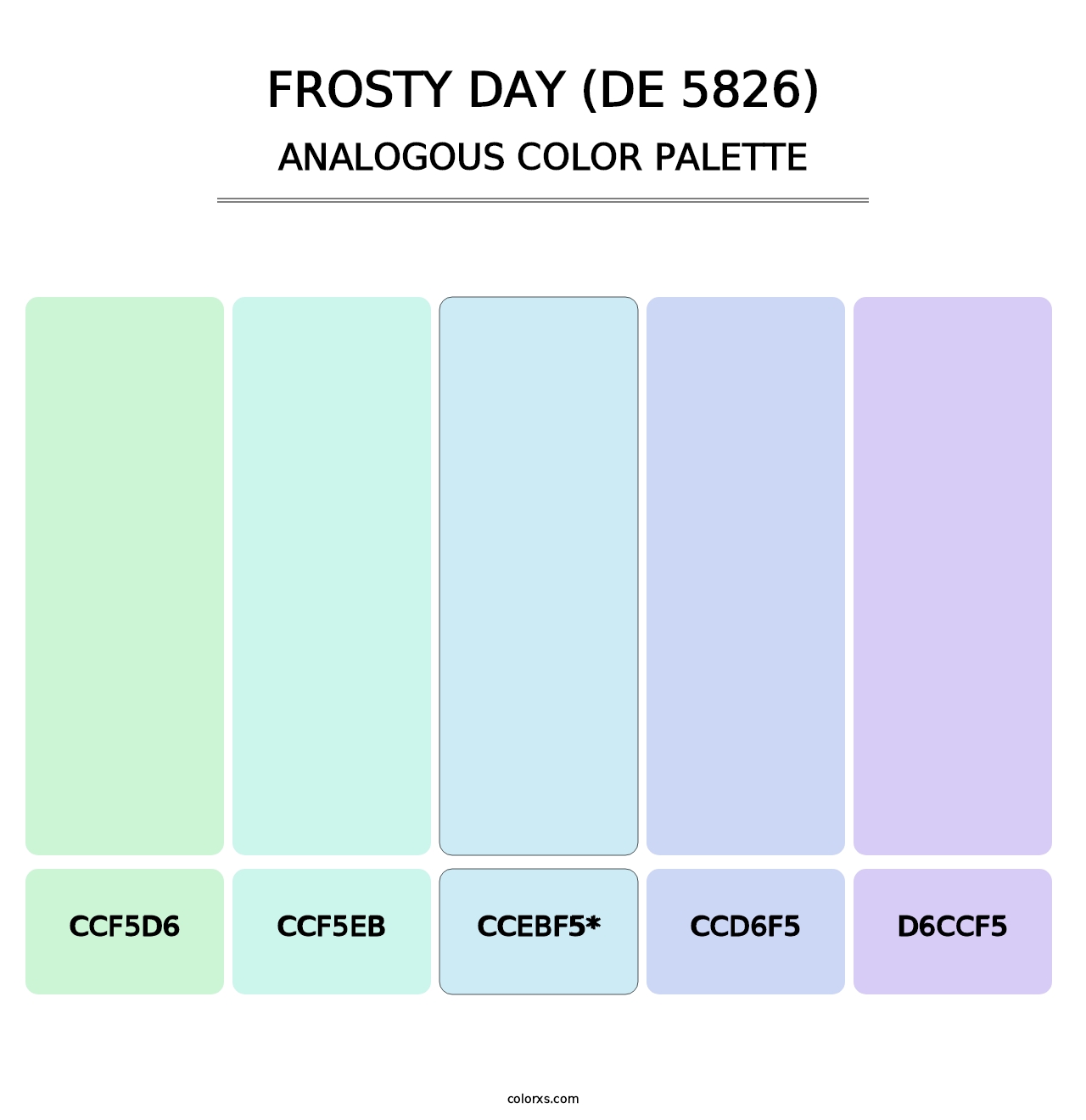 Frosty Day (DE 5826) - Analogous Color Palette