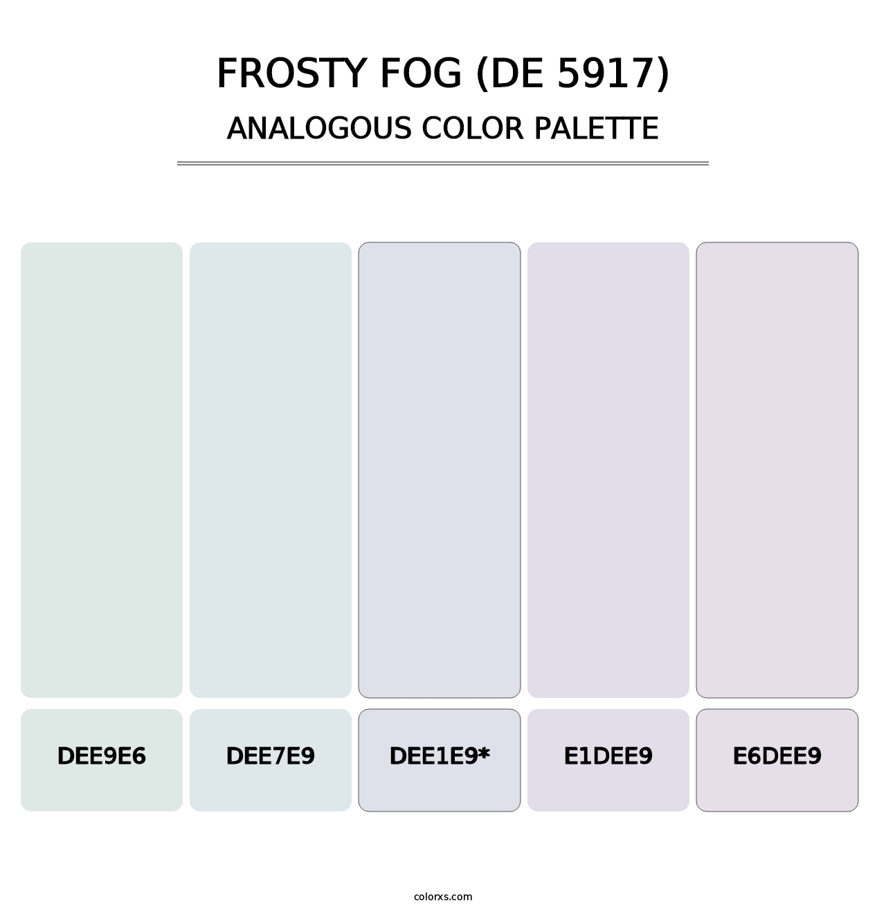 Frosty Fog (DE 5917) - Analogous Color Palette