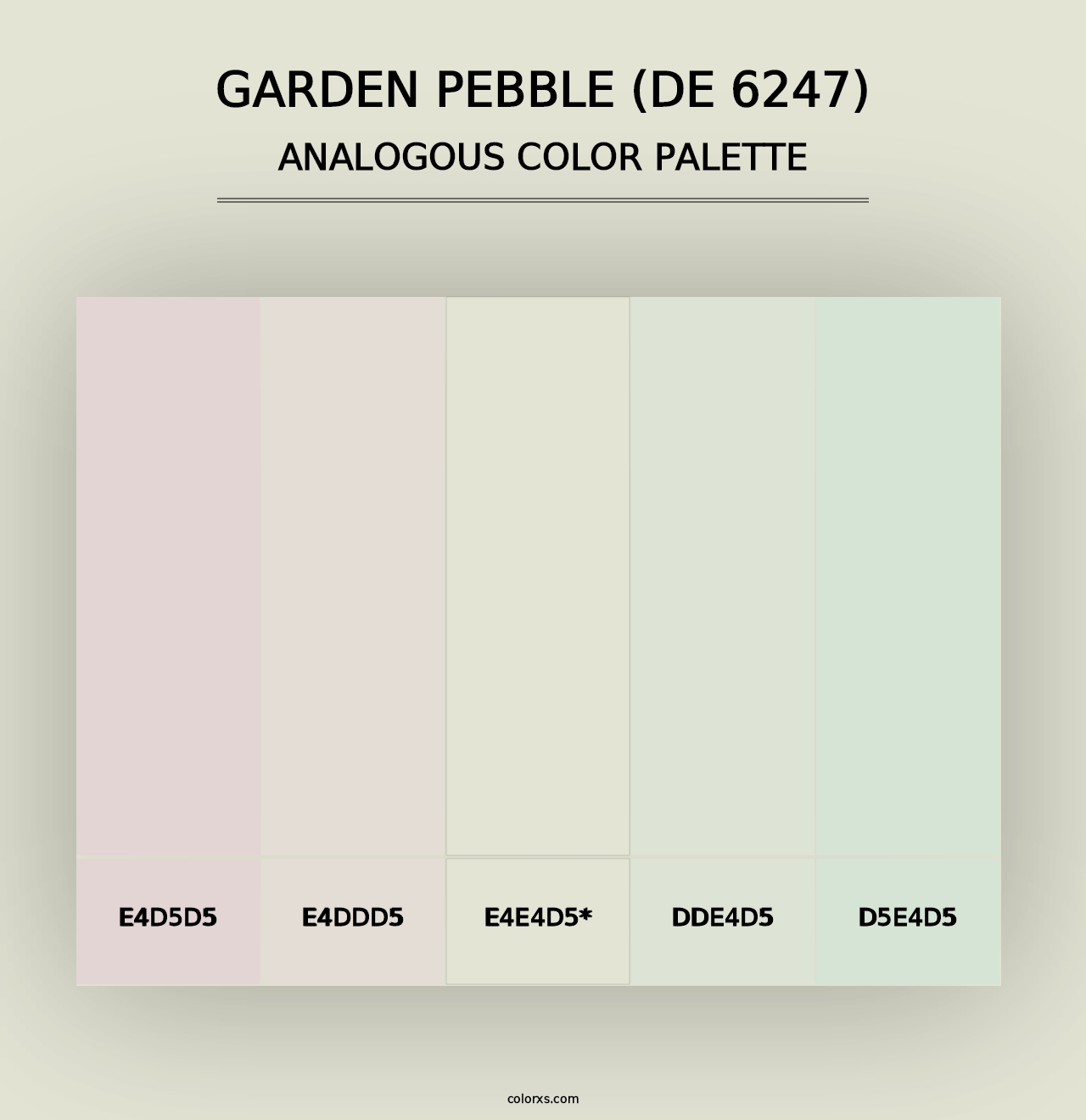 Garden Pebble (DE 6247) - Analogous Color Palette