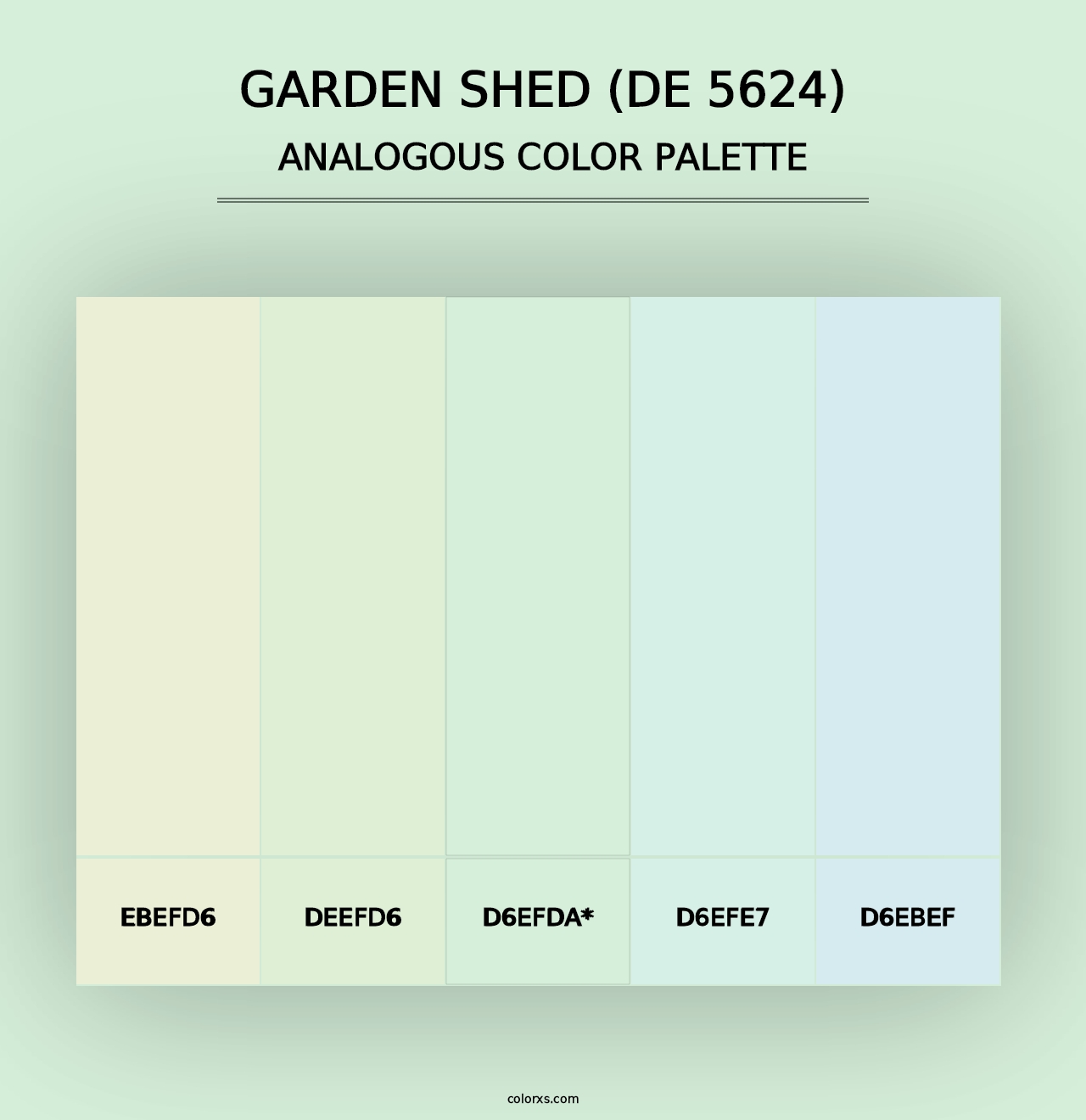 Garden Shed (DE 5624) - Analogous Color Palette