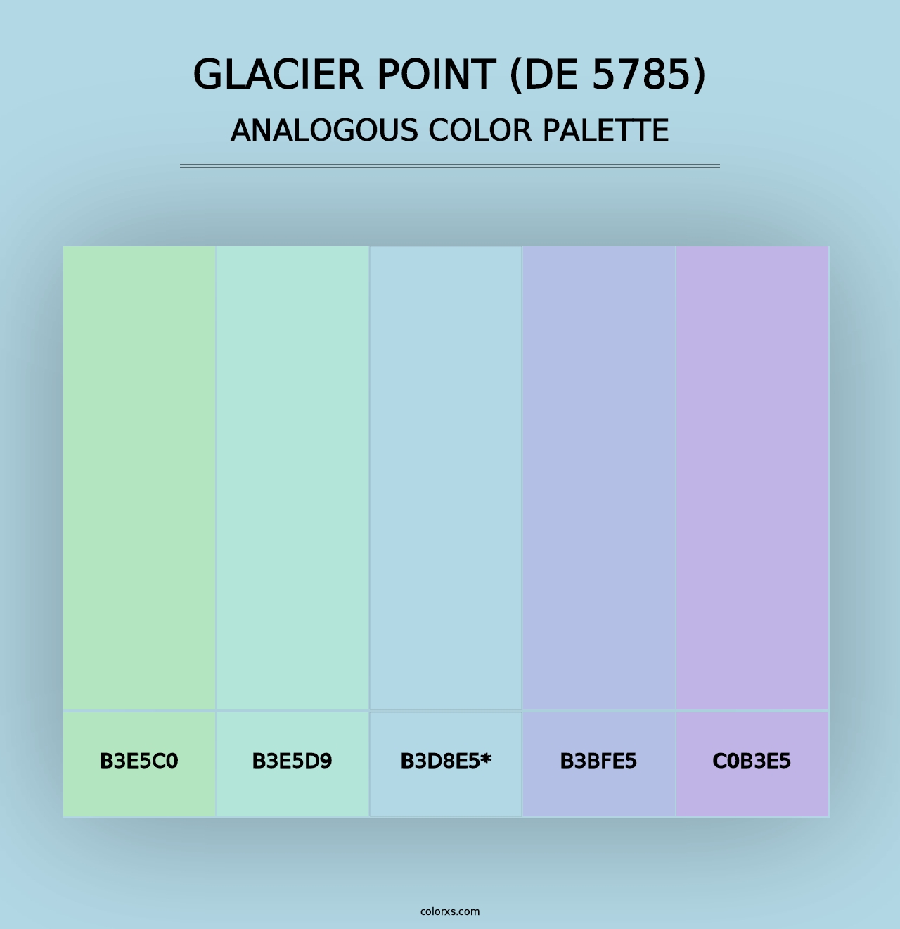 Glacier Point (DE 5785) - Analogous Color Palette