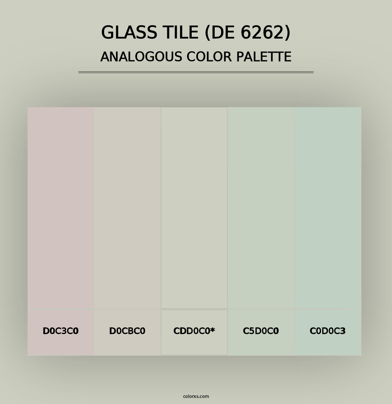 Glass Tile (DE 6262) - Analogous Color Palette