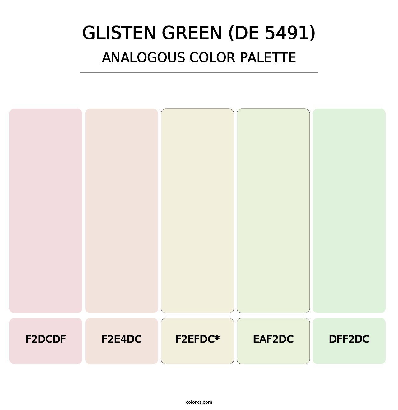 Glisten Green (DE 5491) - Analogous Color Palette