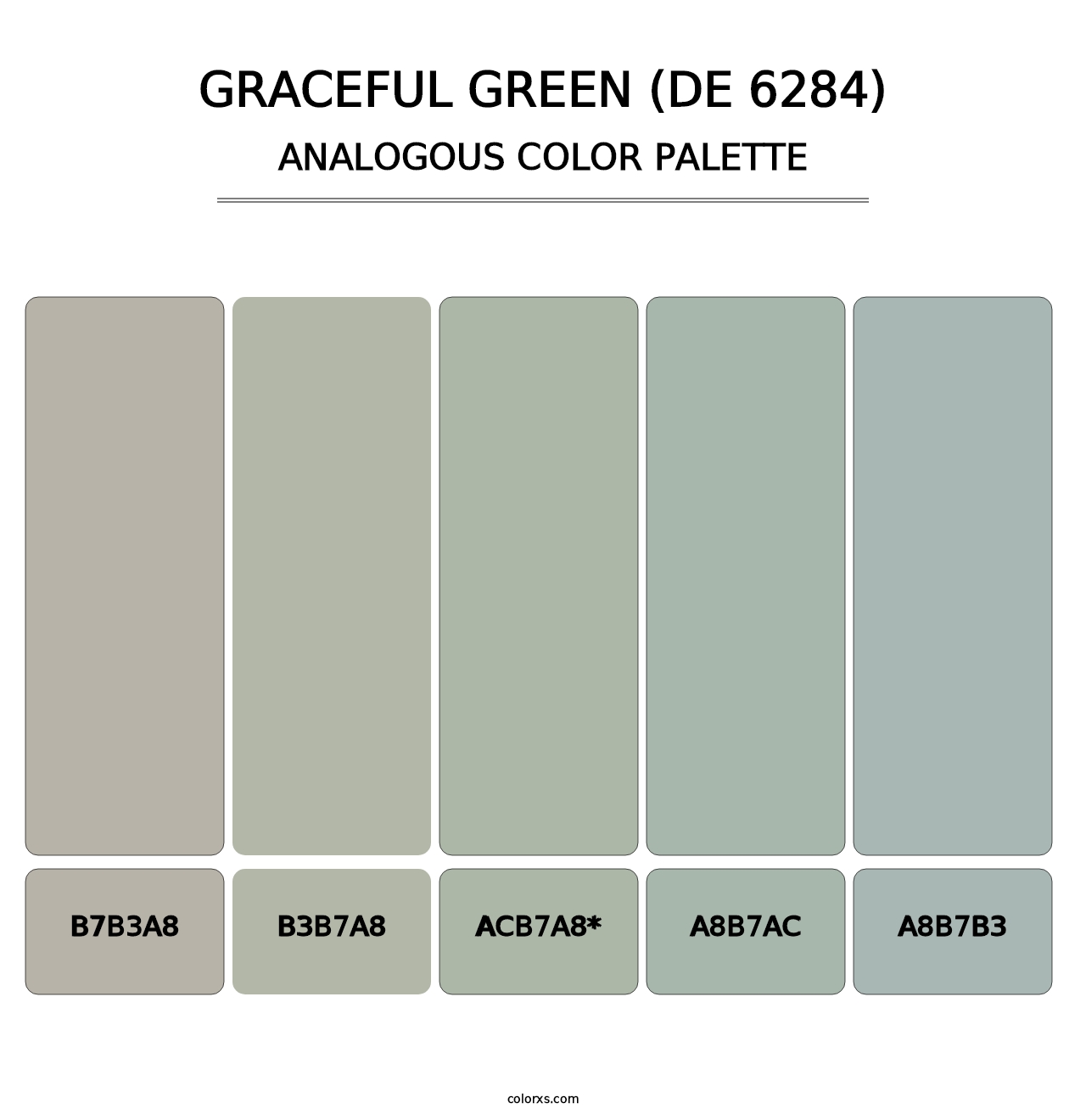 Graceful Green (DE 6284) - Analogous Color Palette