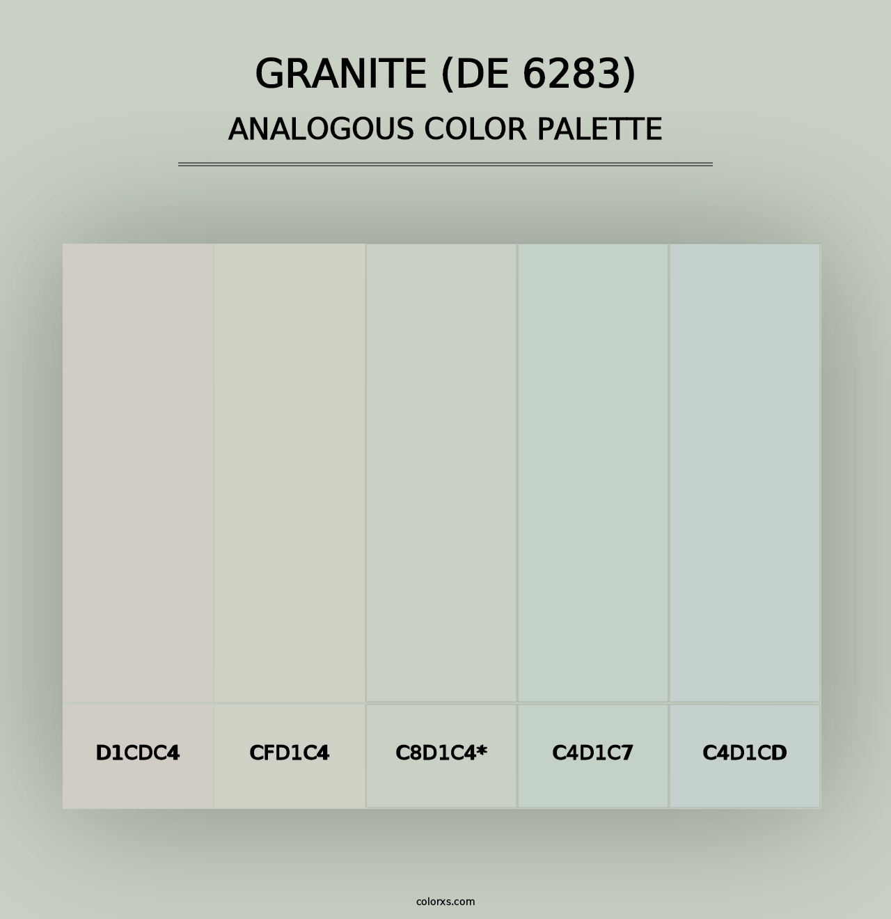 Granite (DE 6283) - Analogous Color Palette