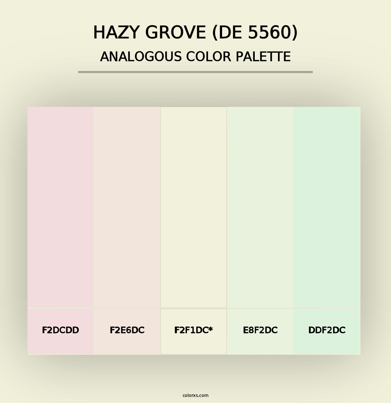 Hazy Grove (DE 5560) - Analogous Color Palette