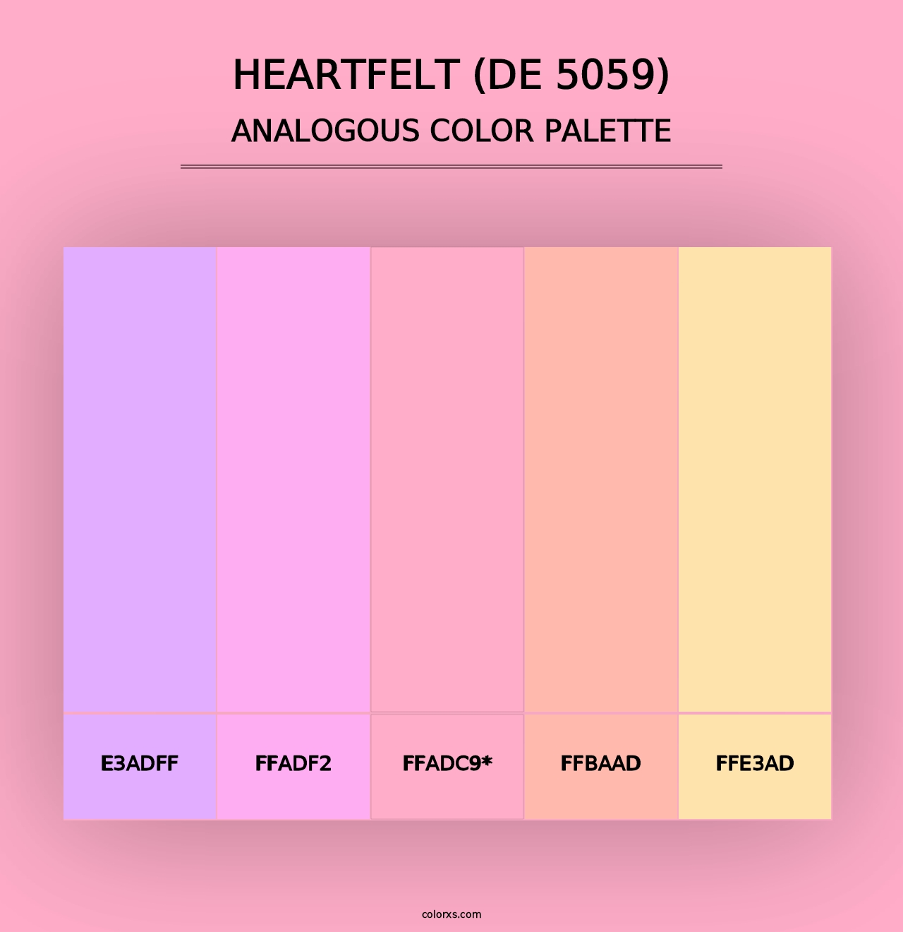 Heartfelt (DE 5059) - Analogous Color Palette