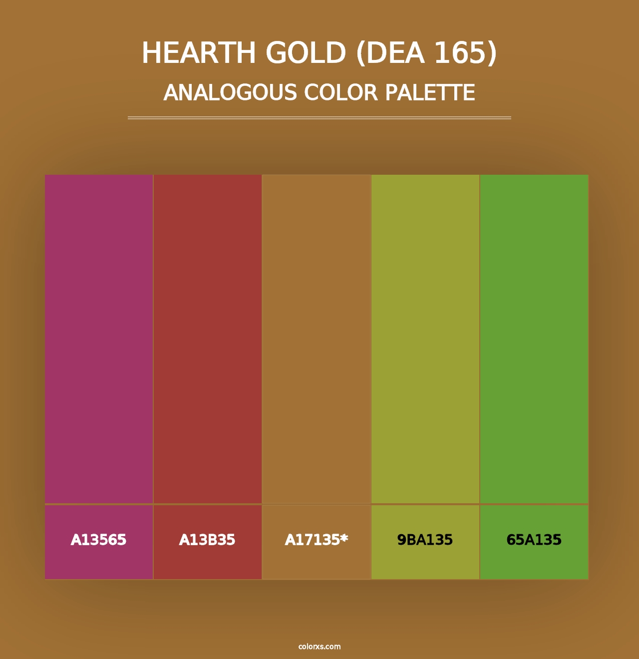 Hearth Gold (DEA 165) - Analogous Color Palette