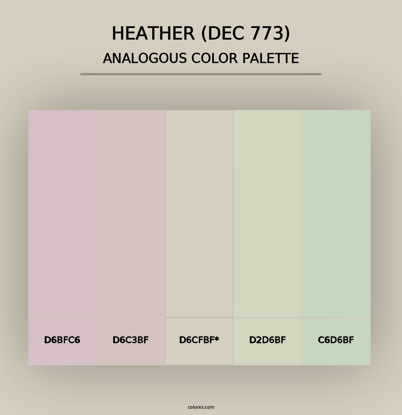 Heather (DEC 773) - Analogous Color Palette