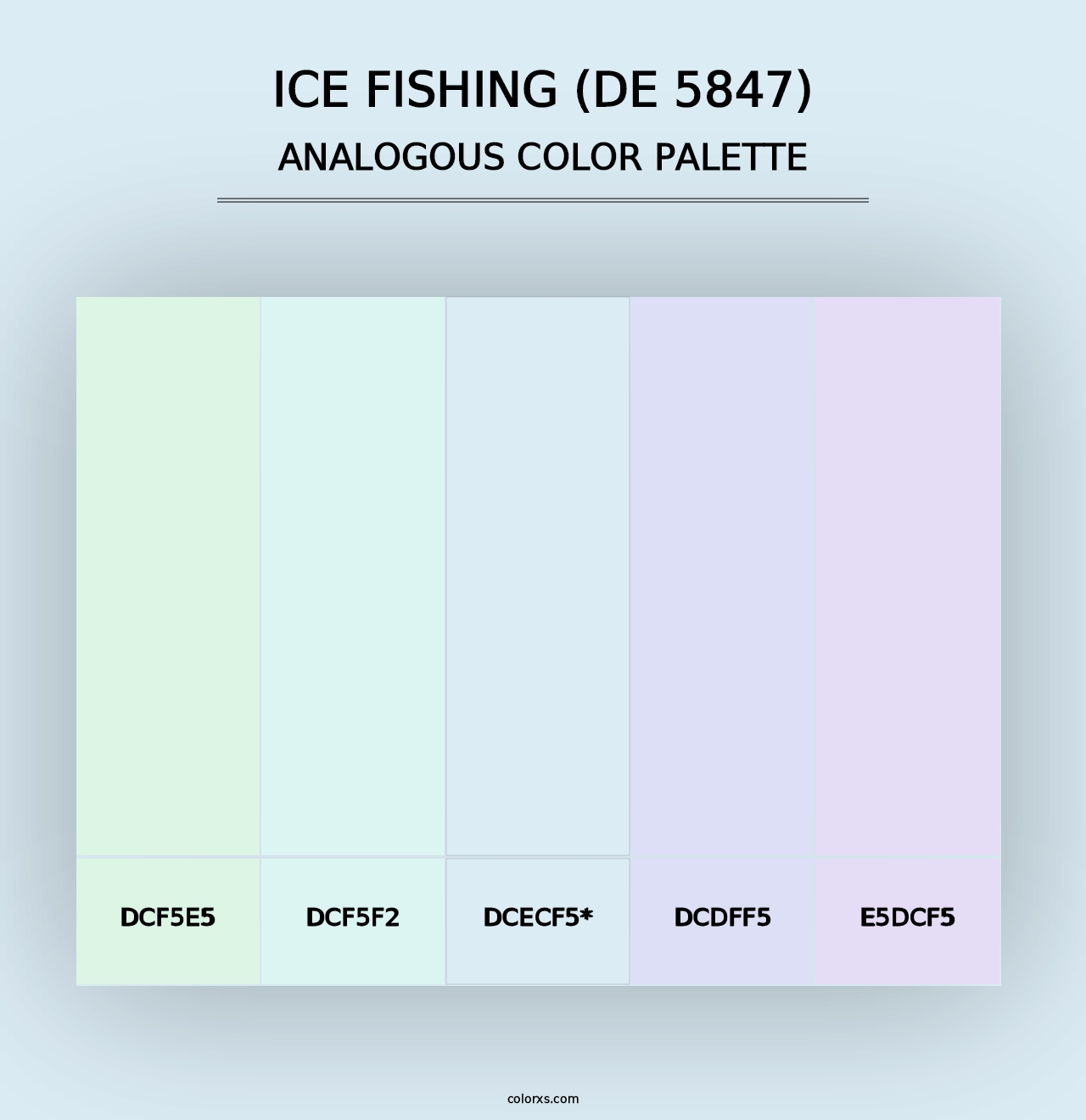 Ice Fishing (DE 5847) - Analogous Color Palette