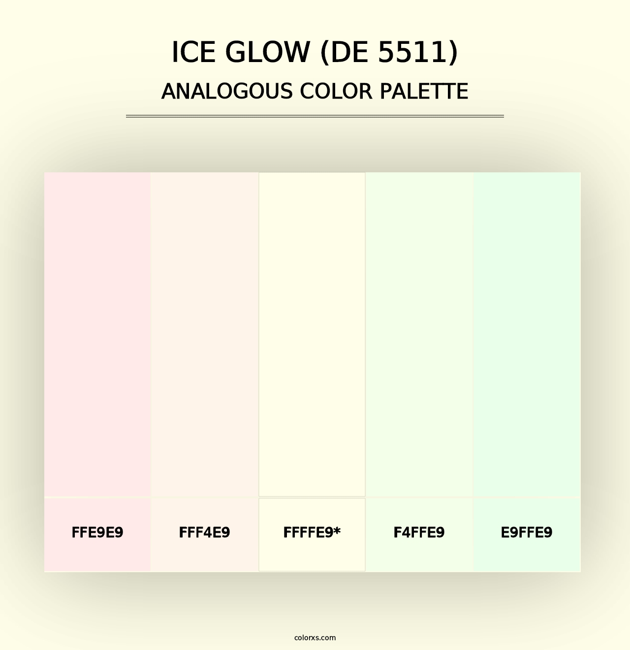 Ice Glow (DE 5511) - Analogous Color Palette