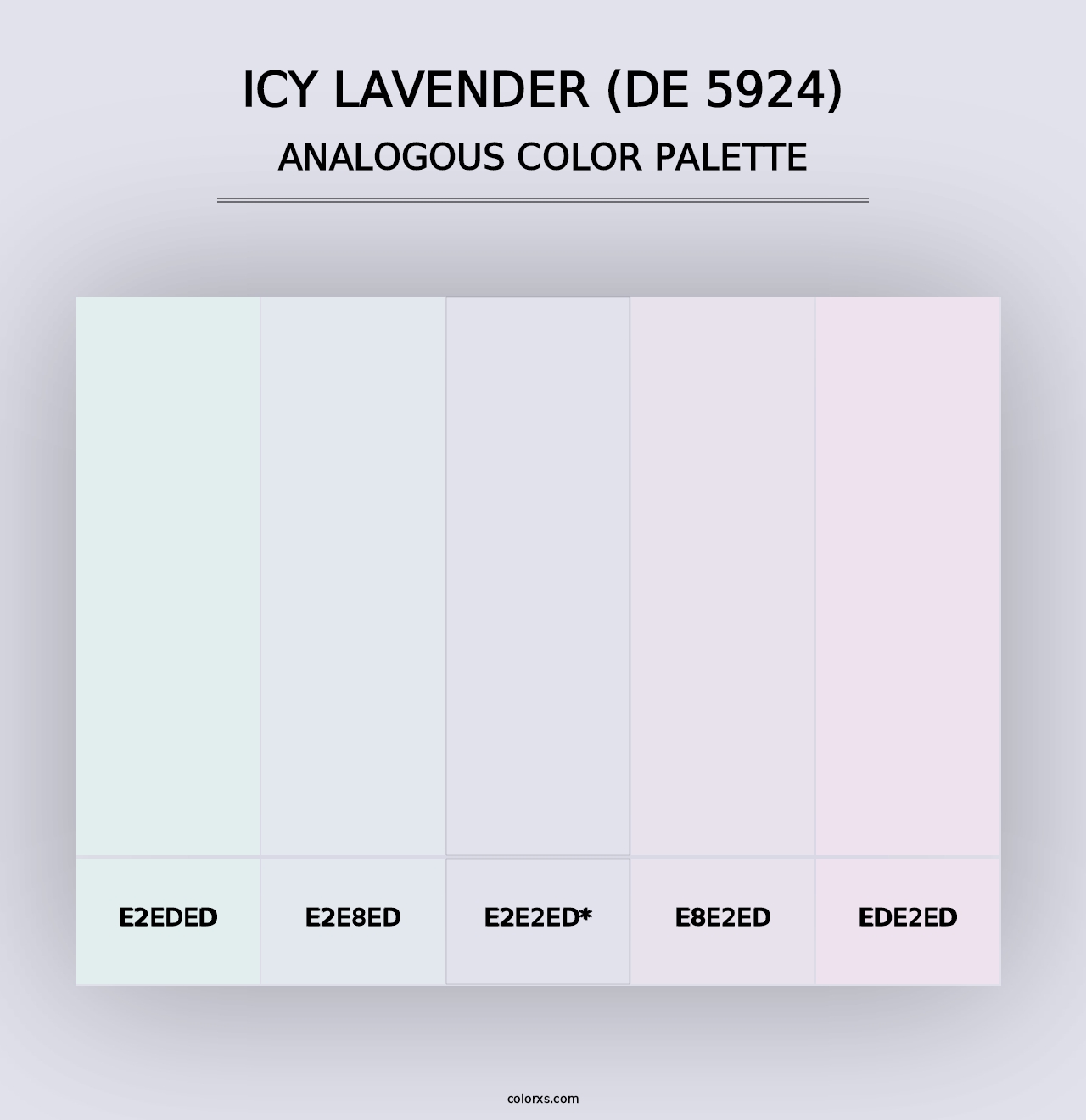 Icy Lavender (DE 5924) - Analogous Color Palette