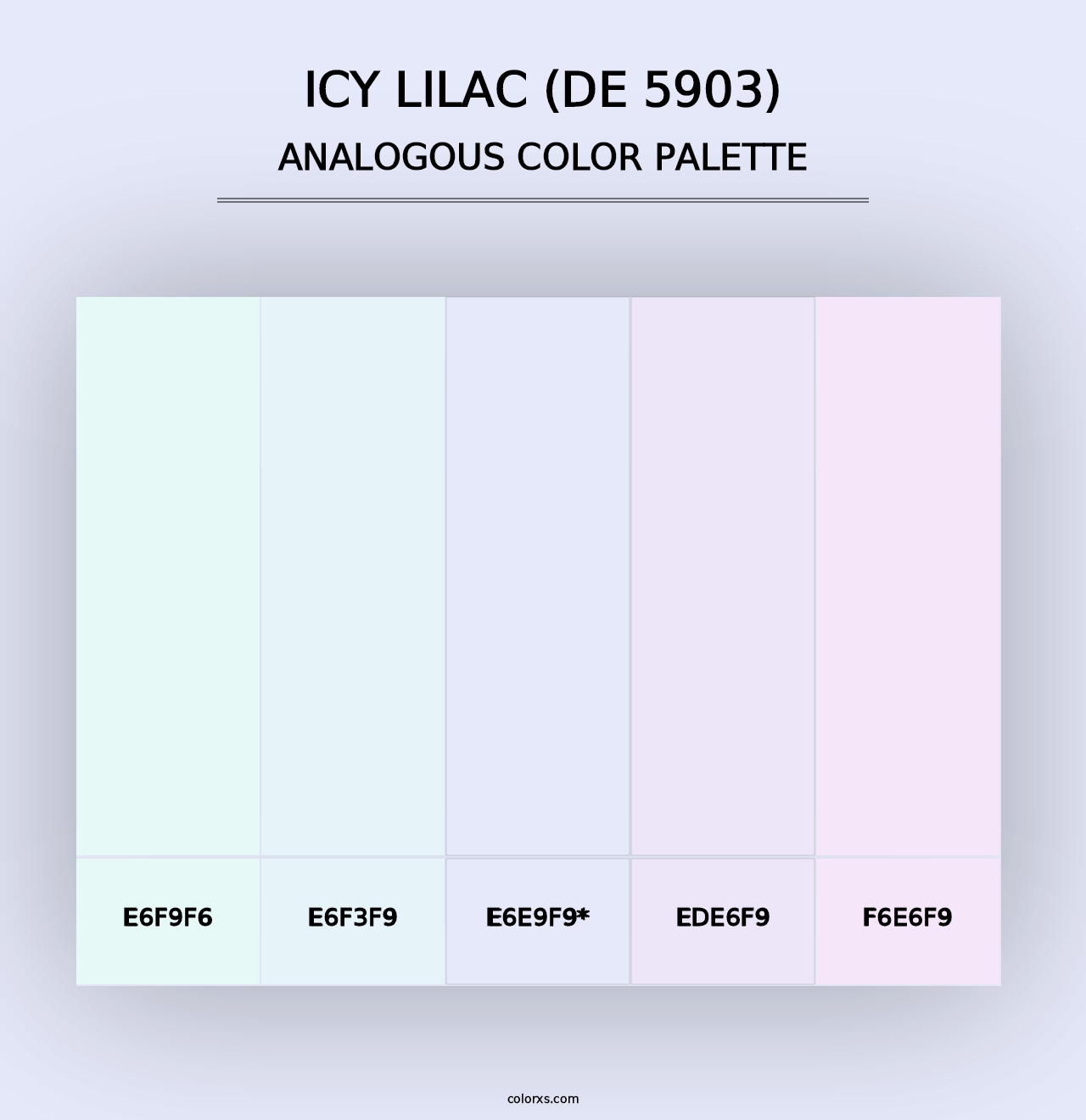 Icy Lilac (DE 5903) - Analogous Color Palette