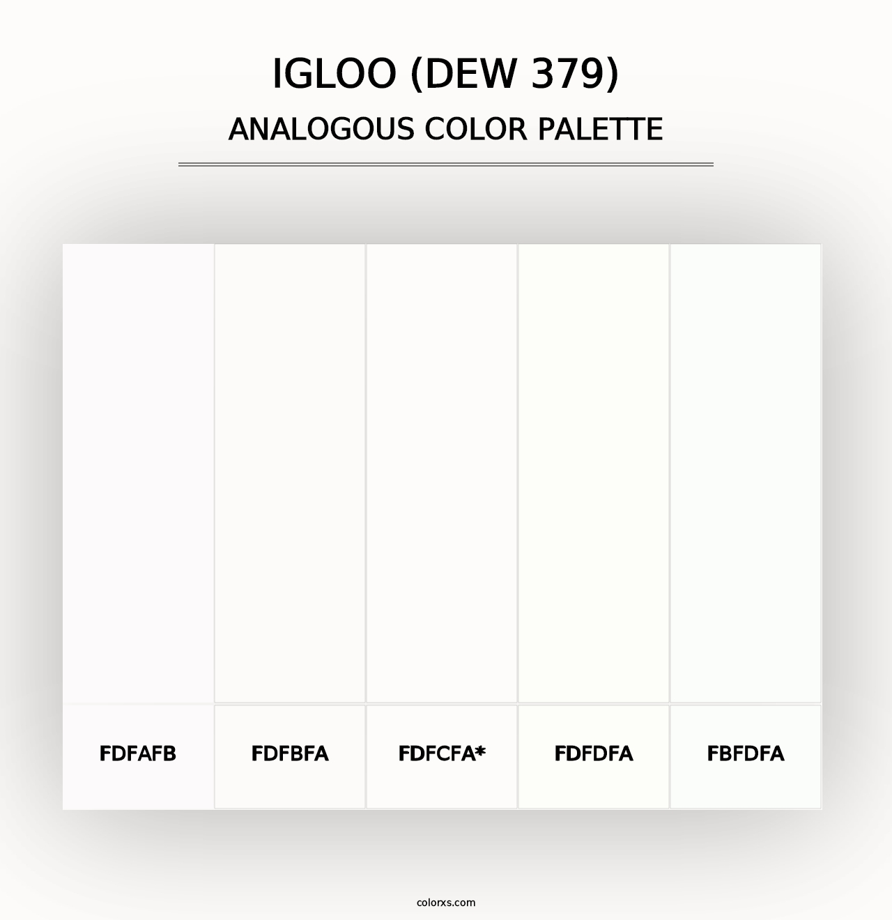 Igloo (DEW 379) - Analogous Color Palette