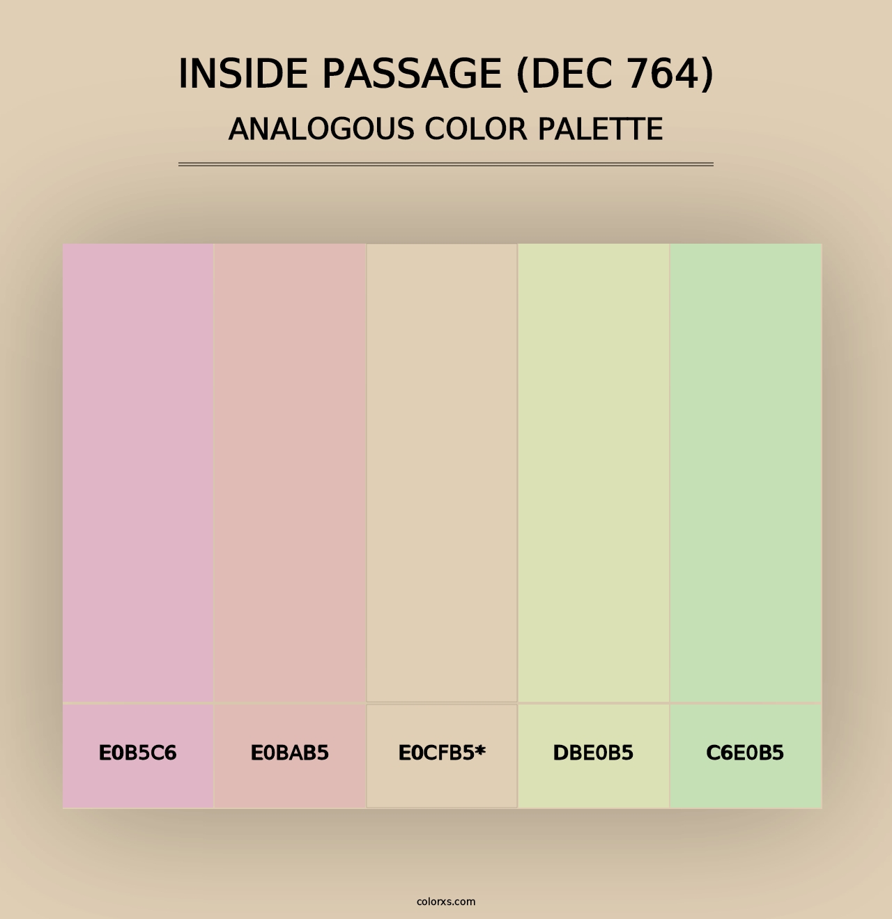 Inside Passage (DEC 764) - Analogous Color Palette