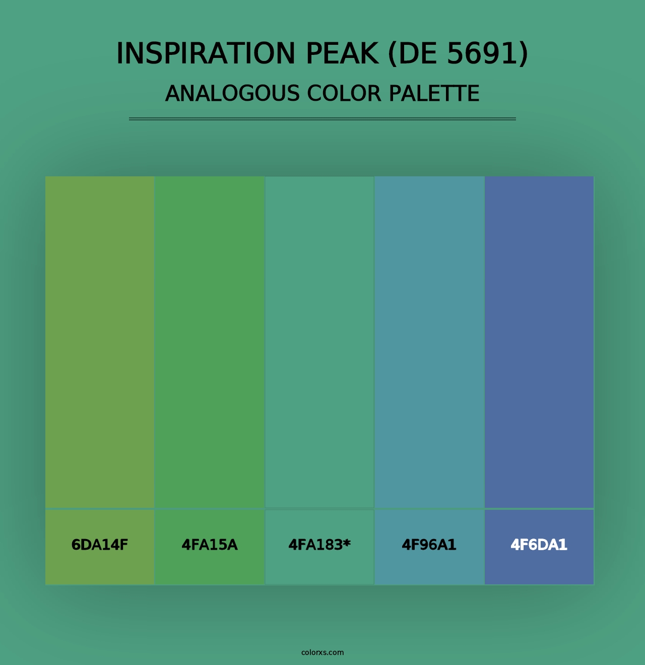 Inspiration Peak (DE 5691) - Analogous Color Palette