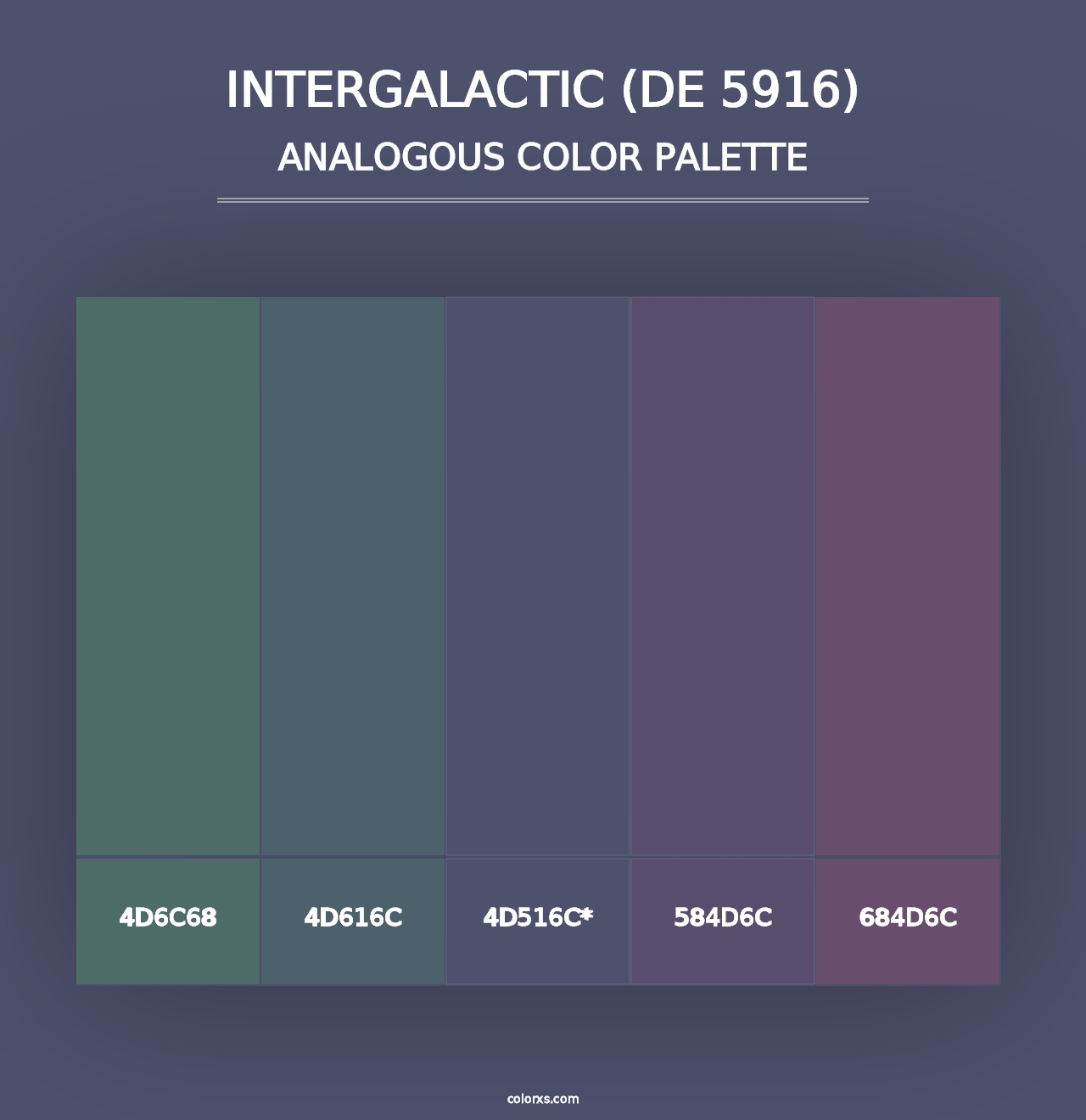 Intergalactic (DE 5916) - Analogous Color Palette