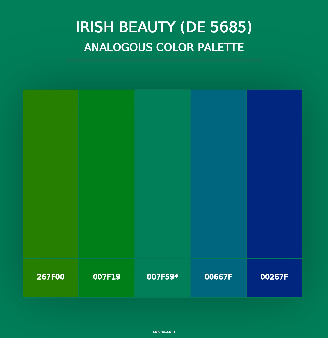 Irish Beauty (DE 5685) - Analogous Color Palette