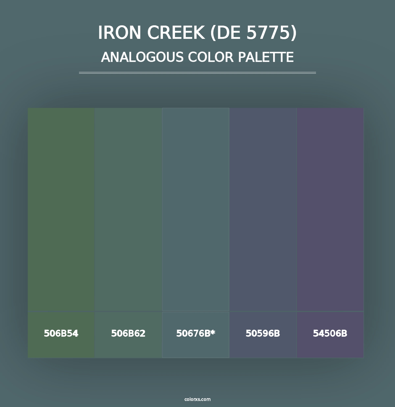 Iron Creek (DE 5775) - Analogous Color Palette