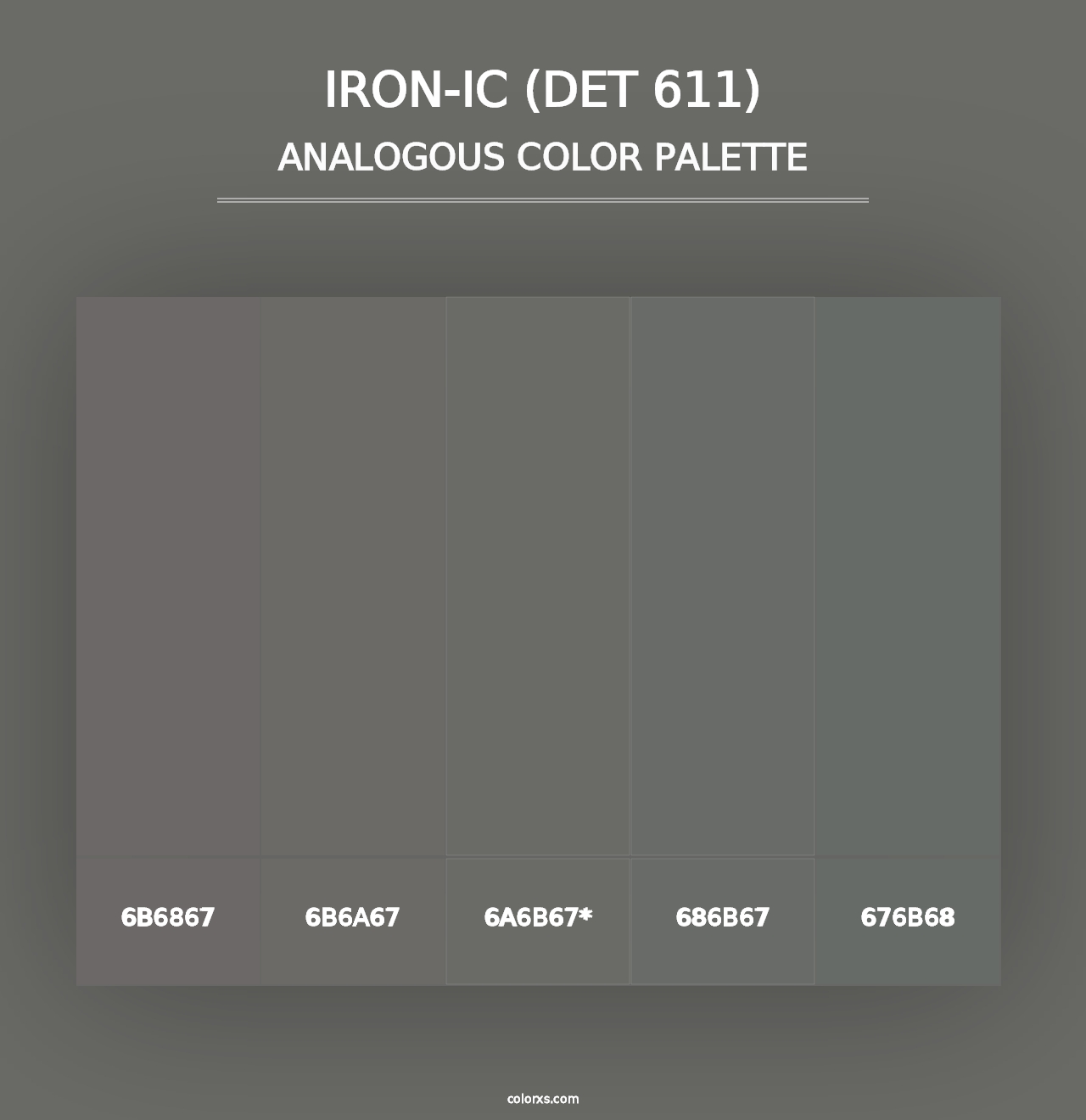 Iron-ic (DET 611) - Analogous Color Palette