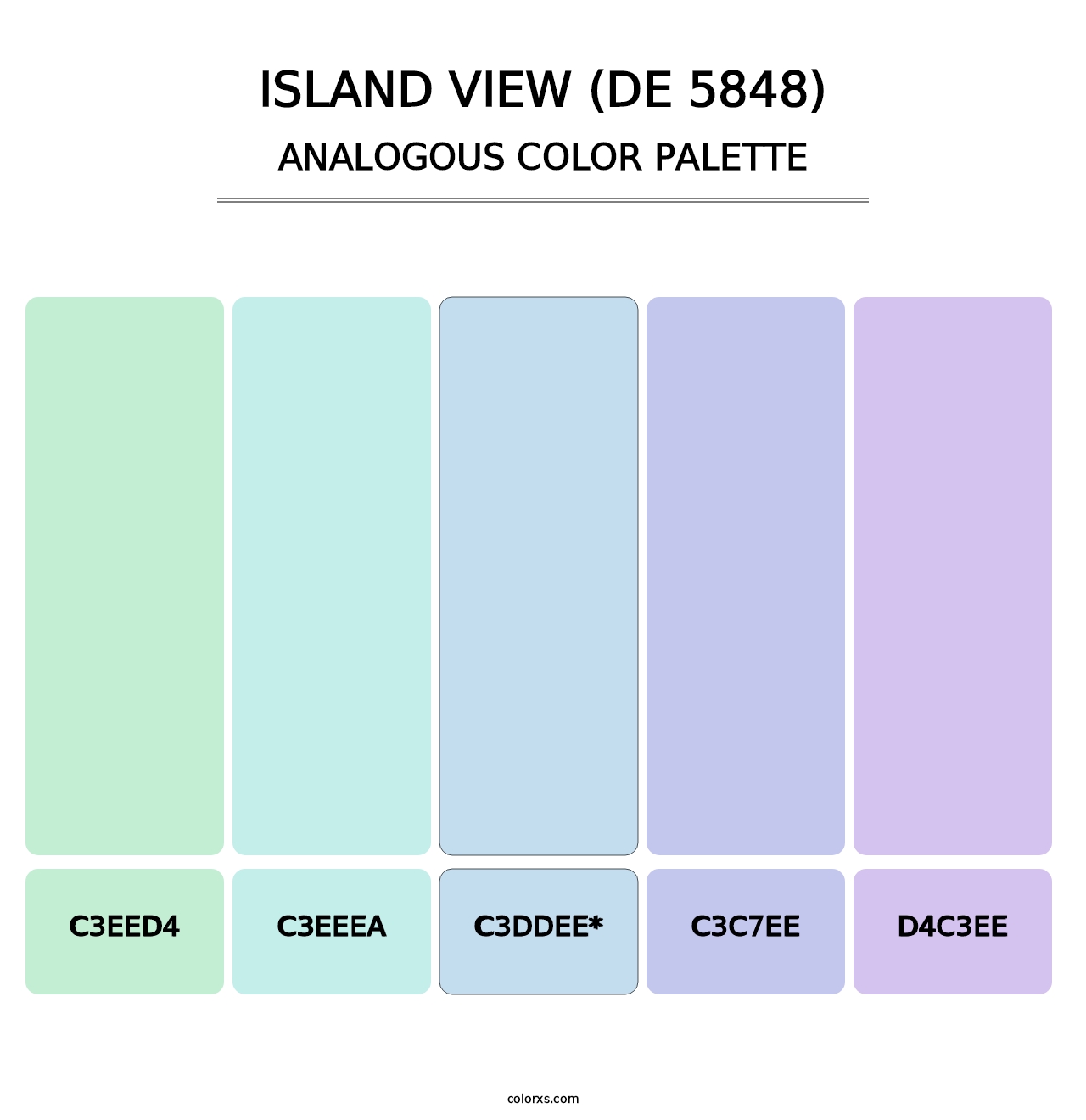 Island View (DE 5848) - Analogous Color Palette