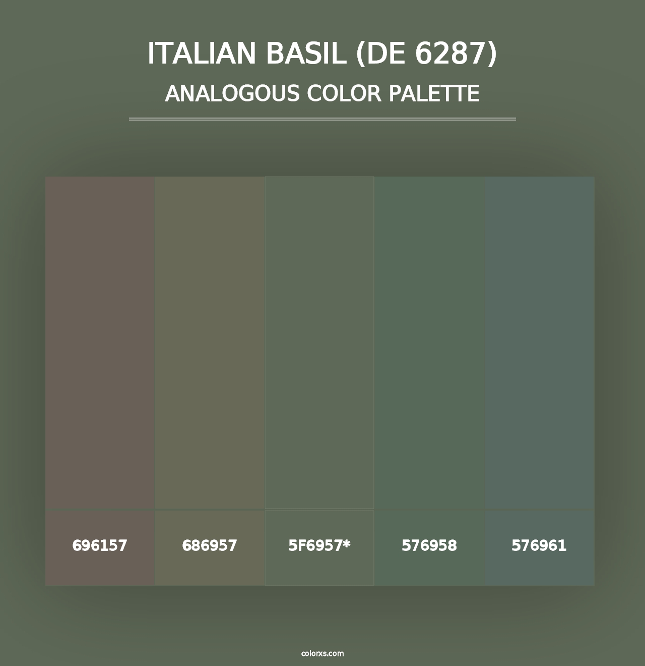 Italian Basil (DE 6287) - Analogous Color Palette