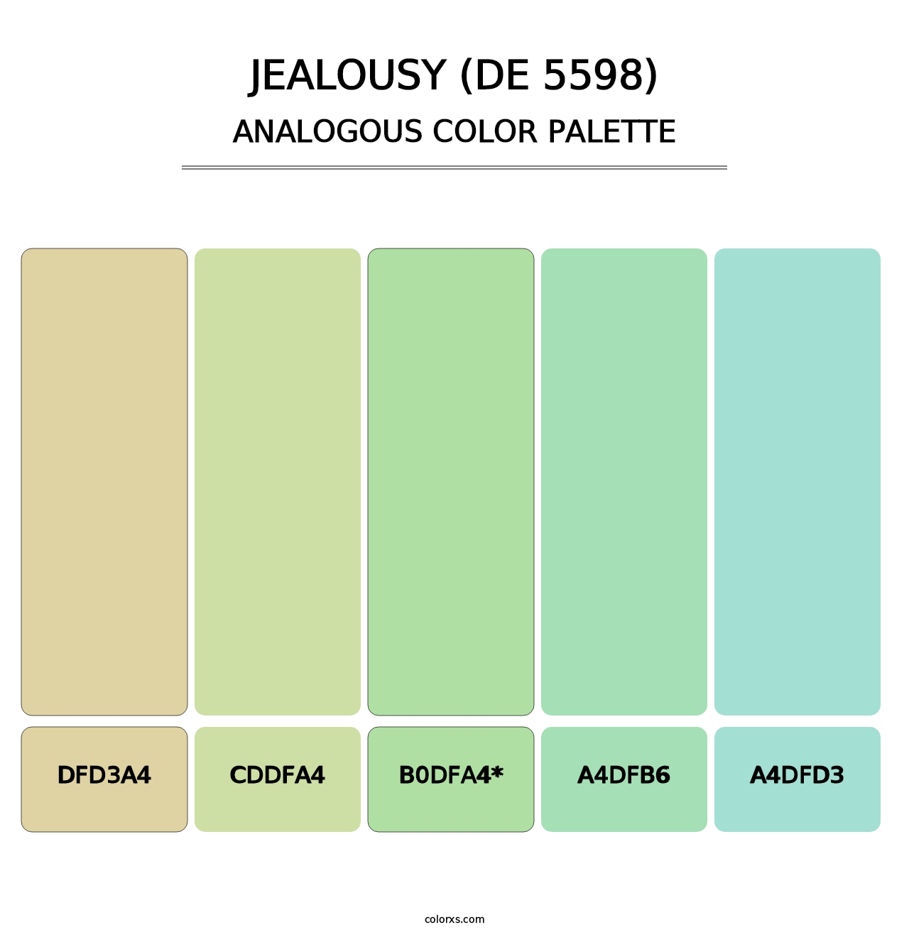 Jealousy (DE 5598) - Analogous Color Palette