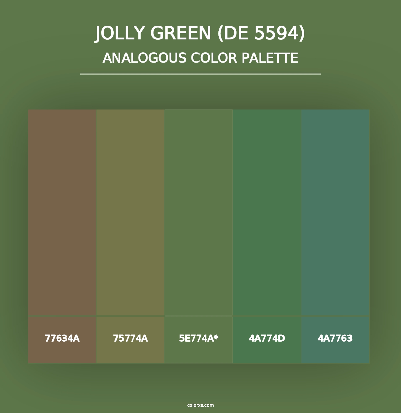 Jolly Green (DE 5594) - Analogous Color Palette