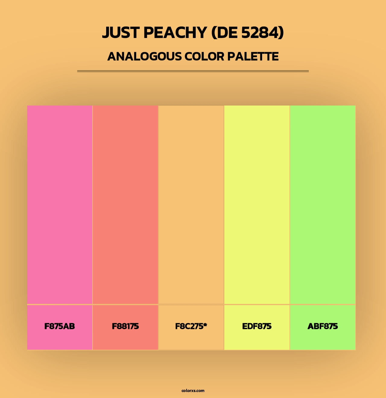 Just Peachy (DE 5284) - Analogous Color Palette