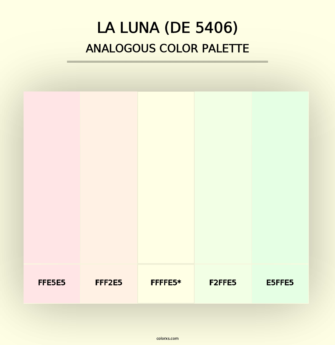 La Luna (DE 5406) - Analogous Color Palette