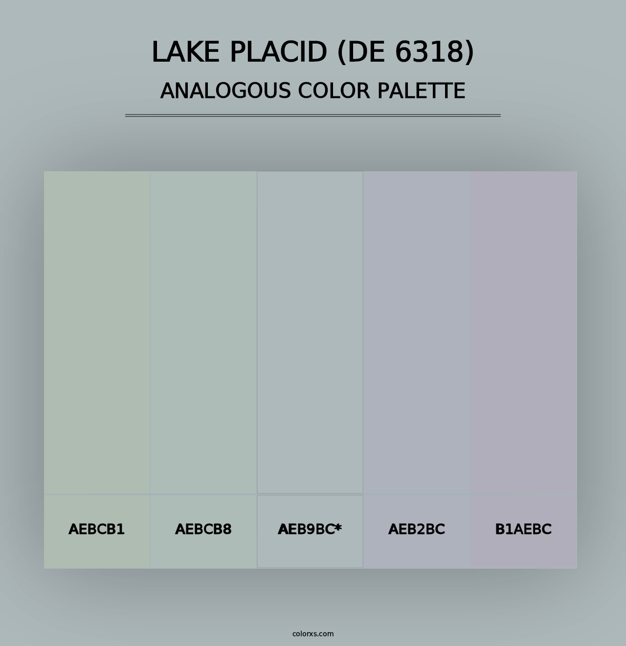 Lake Placid (DE 6318) - Analogous Color Palette