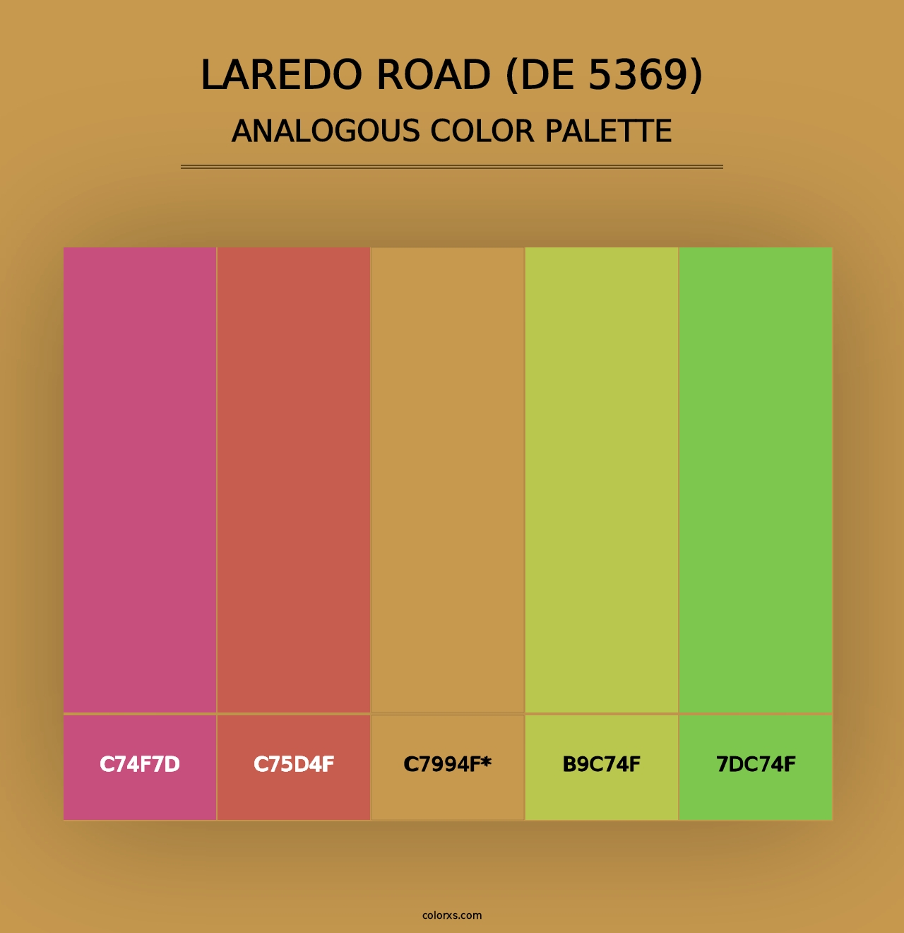 Laredo Road (DE 5369) - Analogous Color Palette