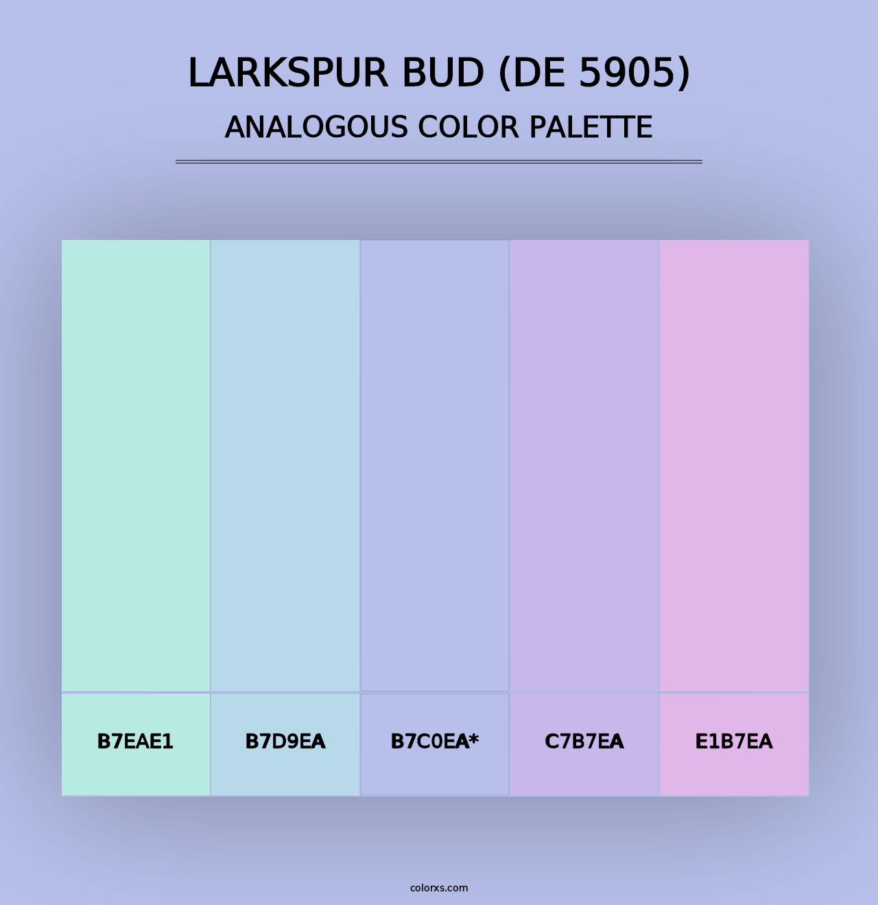 Larkspur Bud (DE 5905) - Analogous Color Palette