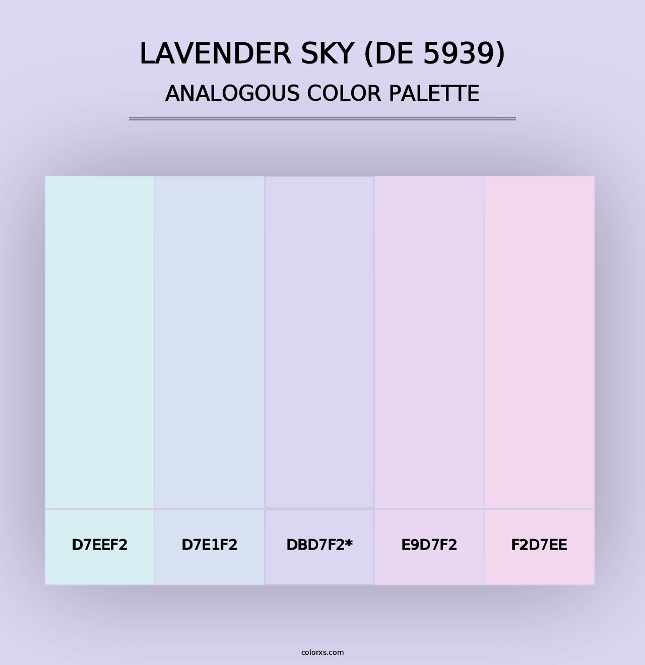 Lavender Sky (DE 5939) - Analogous Color Palette