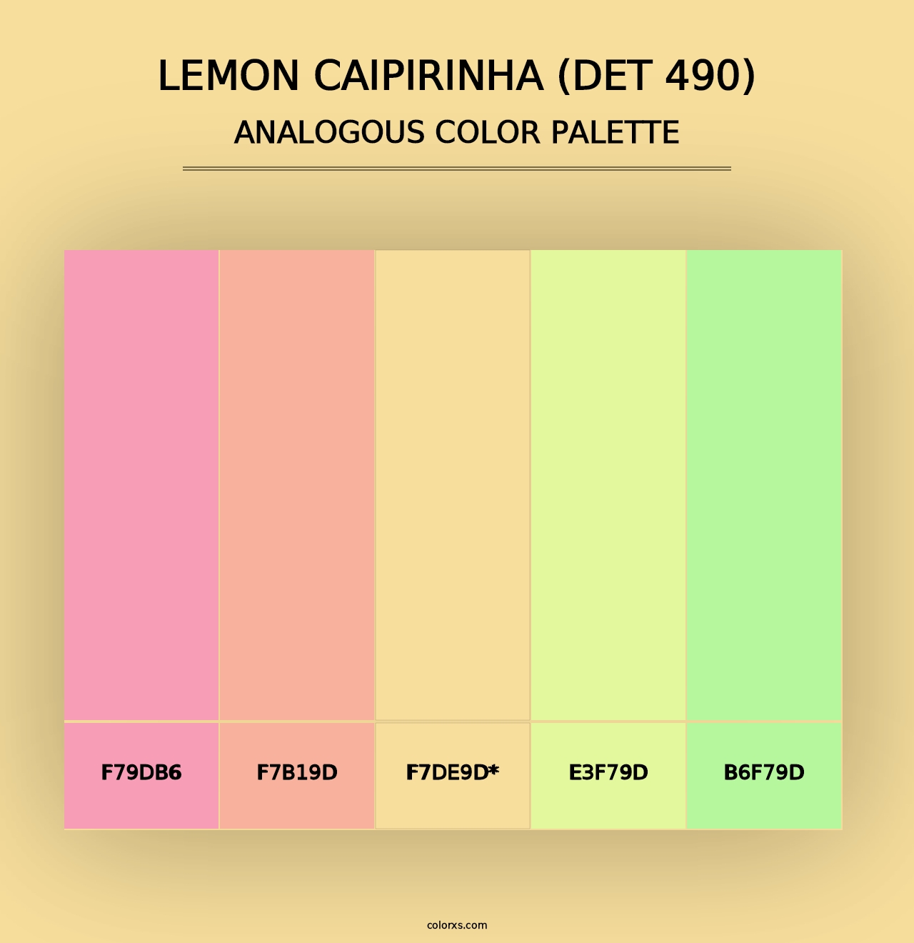 Lemon Caipirinha (DET 490) - Analogous Color Palette