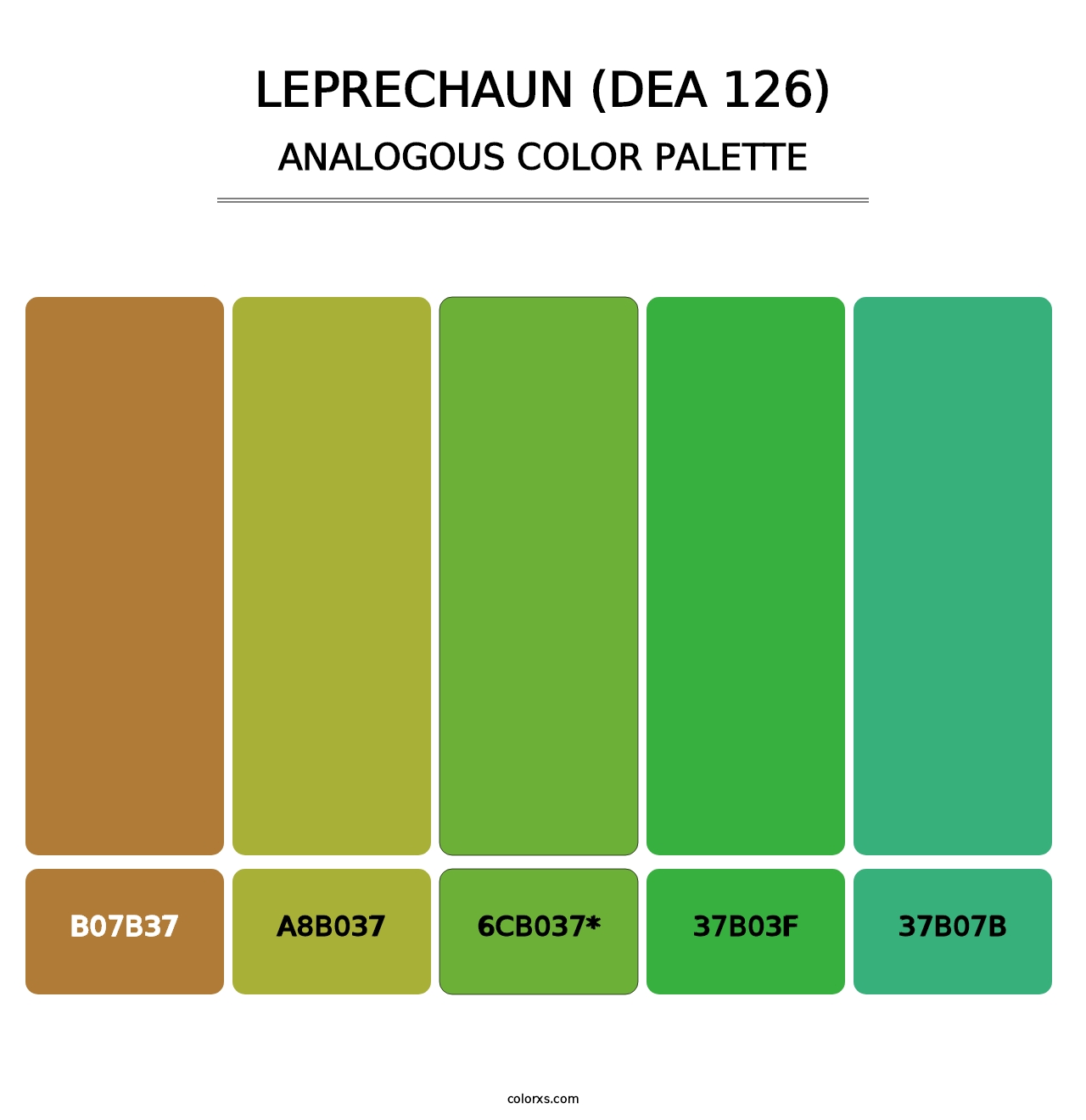 Leprechaun (DEA 126) - Analogous Color Palette