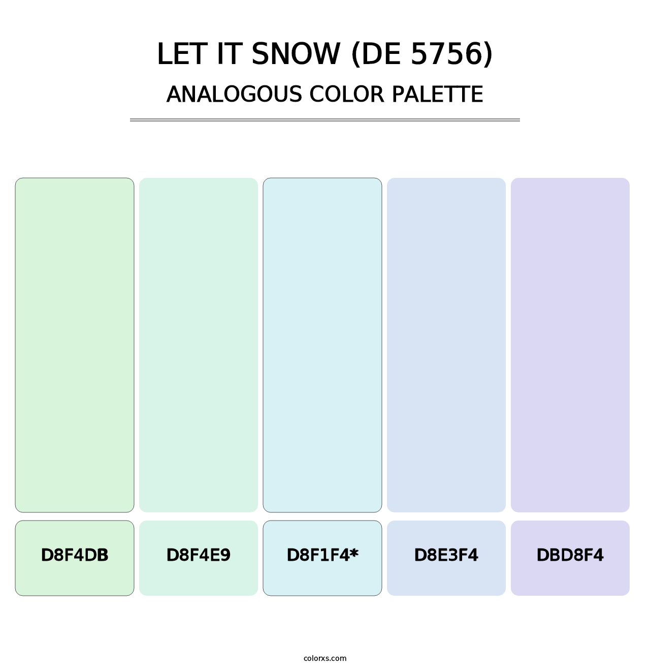 Let it Snow (DE 5756) - Analogous Color Palette