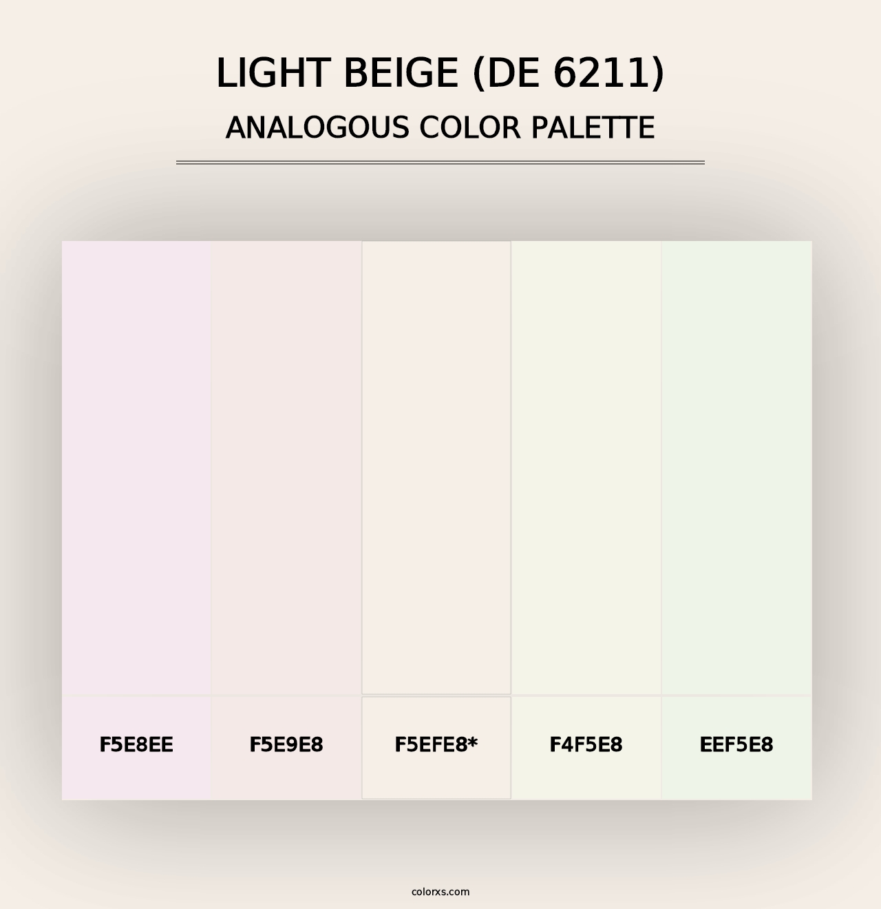 Light Beige (DE 6211) - Analogous Color Palette