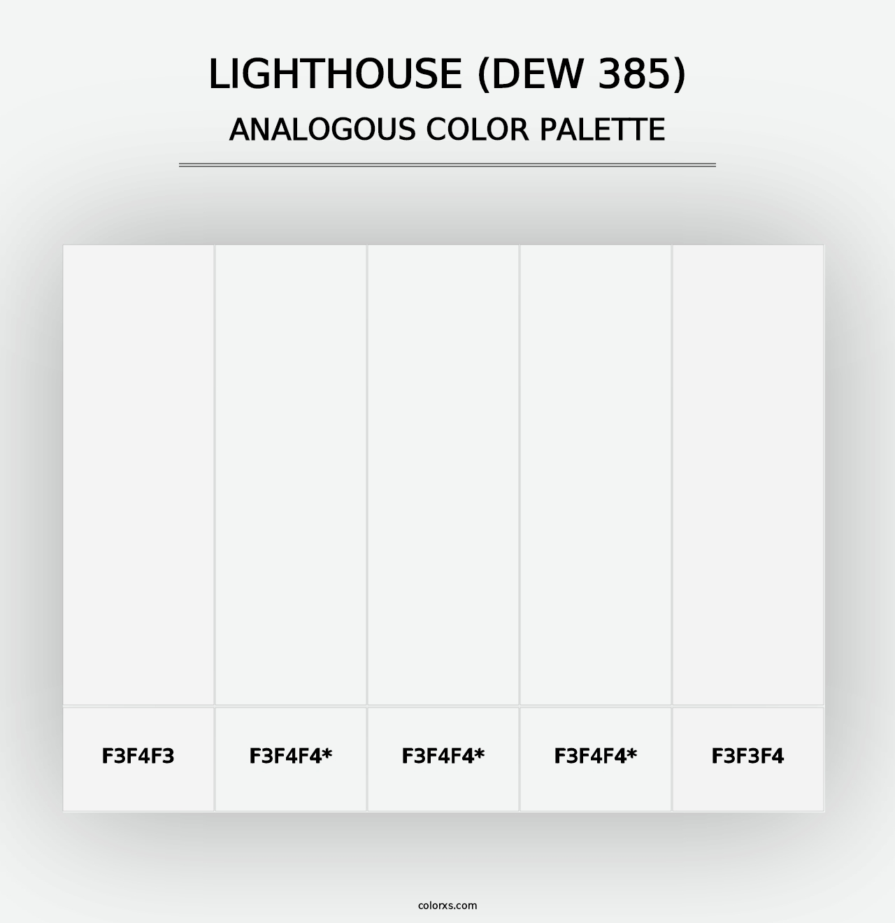 Lighthouse (DEW 385) - Analogous Color Palette