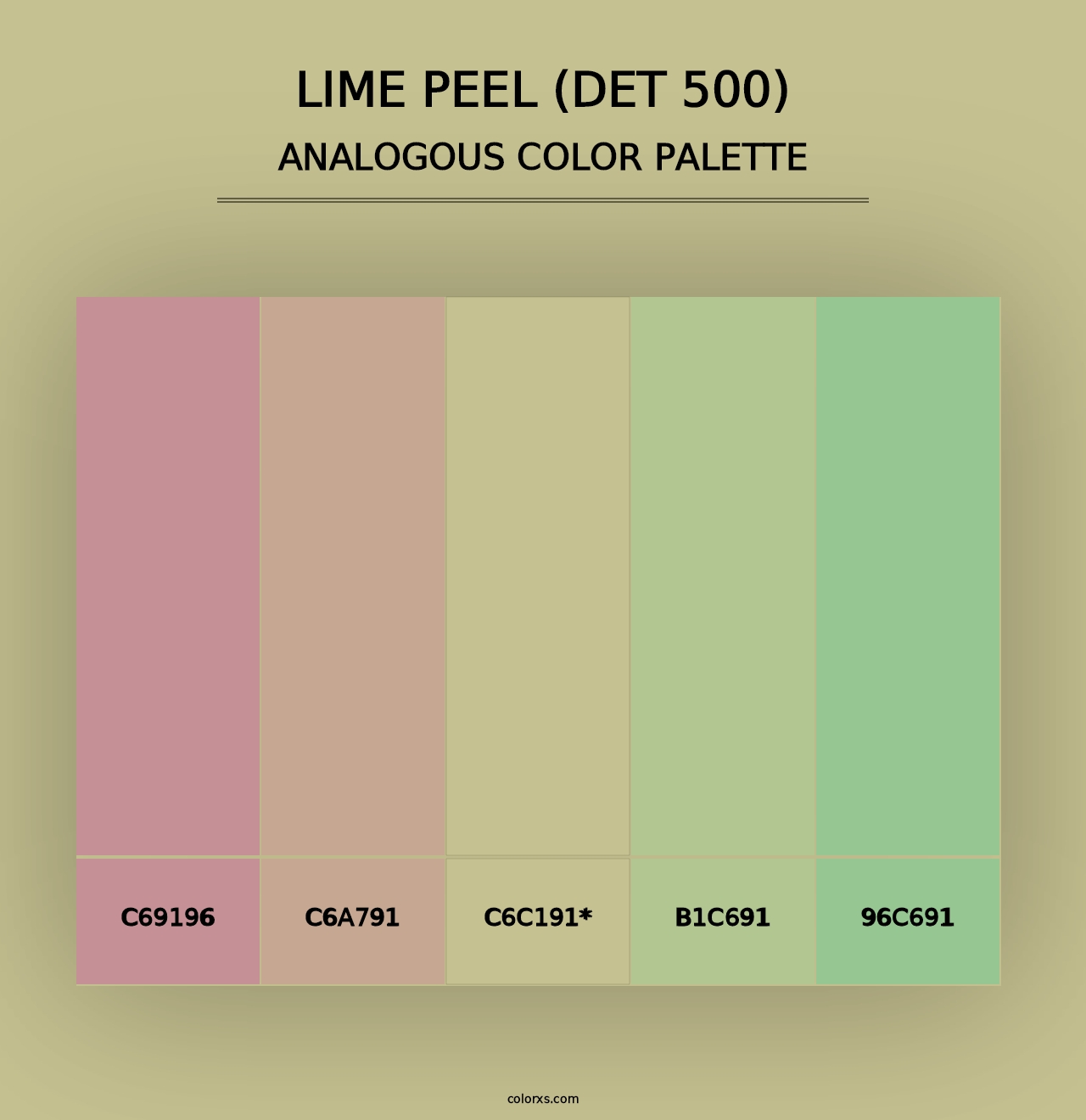 Lime Peel (DET 500) - Analogous Color Palette