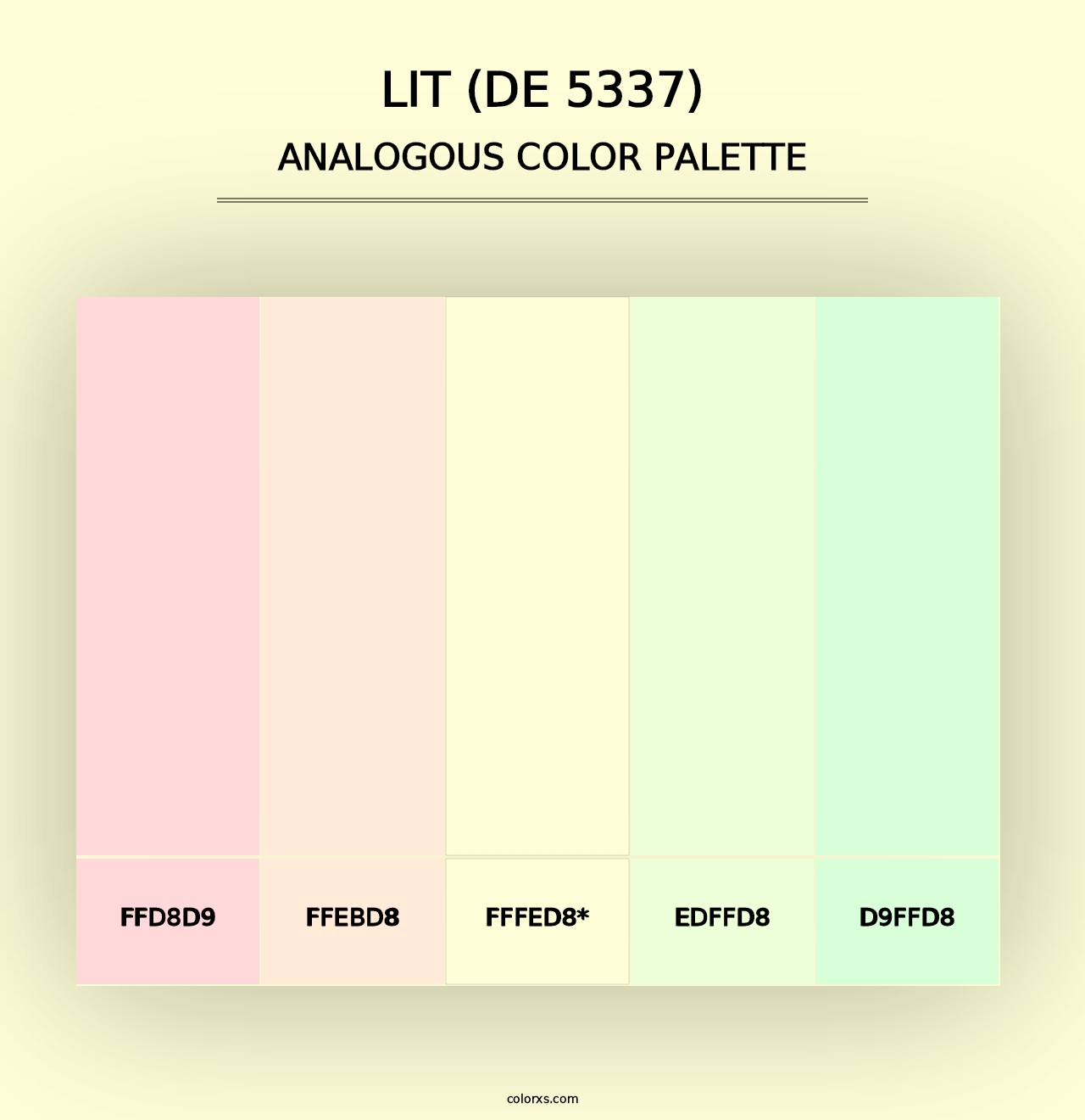 Lit (DE 5337) - Analogous Color Palette