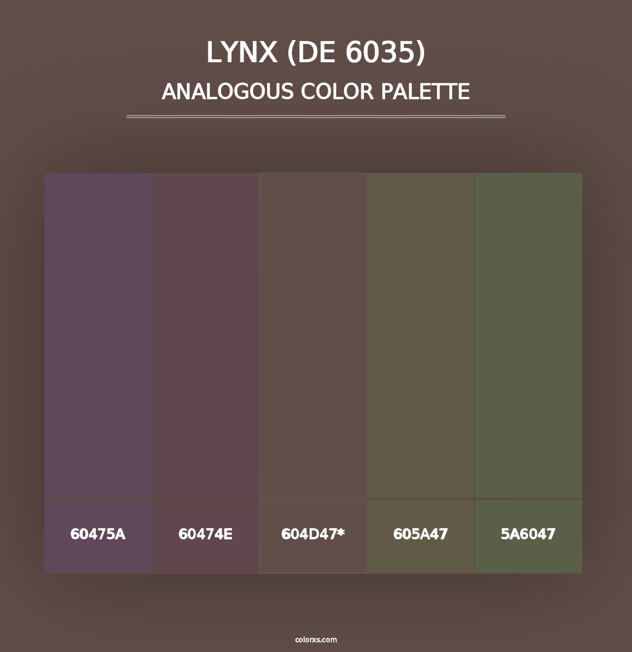 Lynx (DE 6035) - Analogous Color Palette