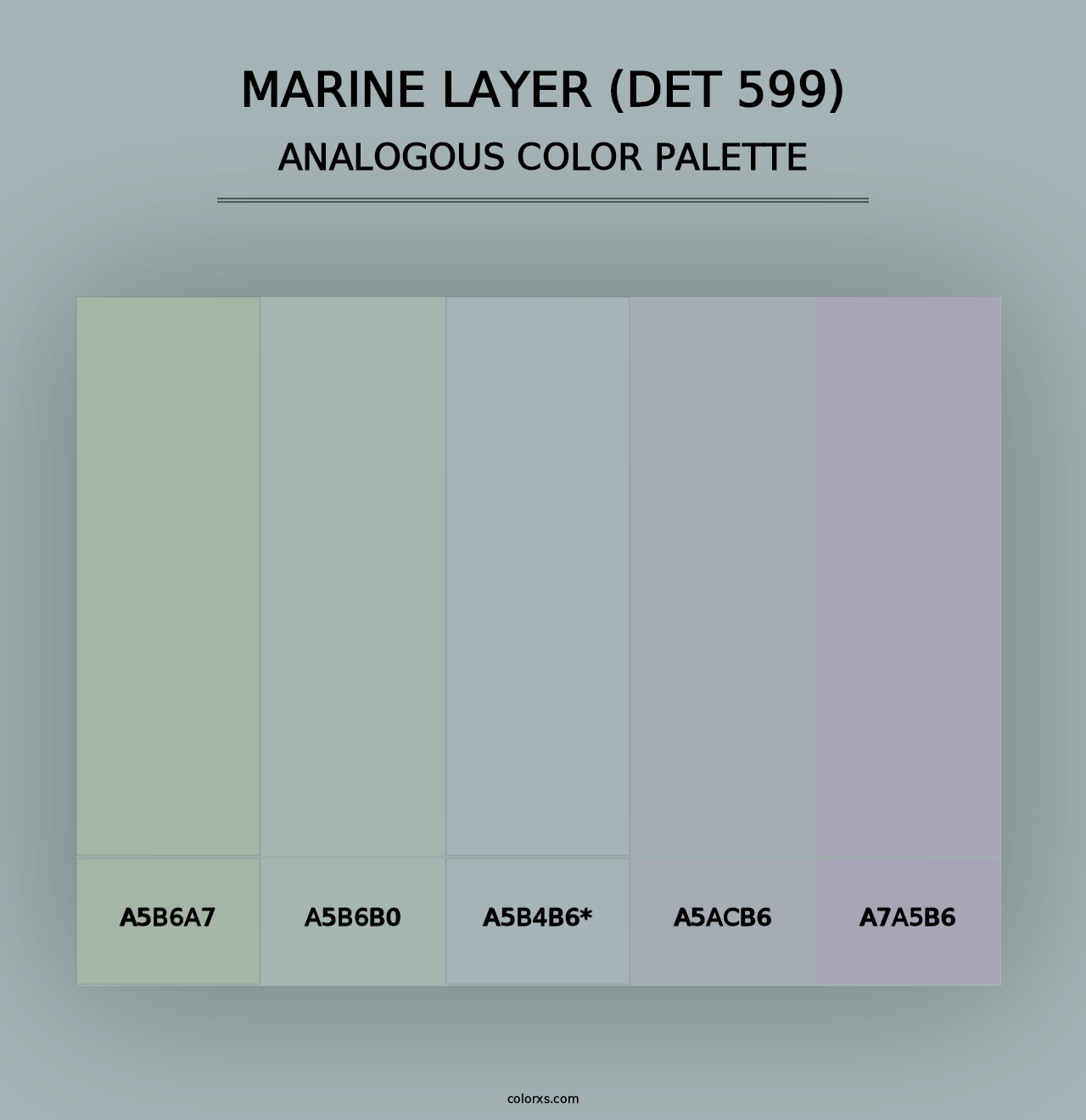 Marine Layer (DET 599) - Analogous Color Palette