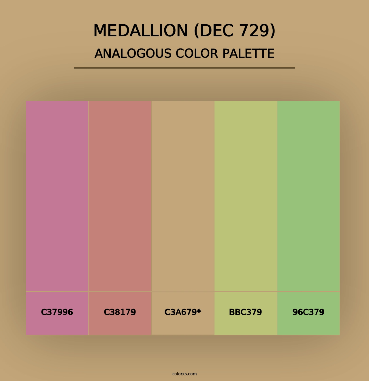 Medallion (DEC 729) - Analogous Color Palette