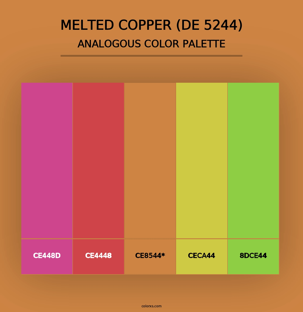 Melted Copper (DE 5244) - Analogous Color Palette