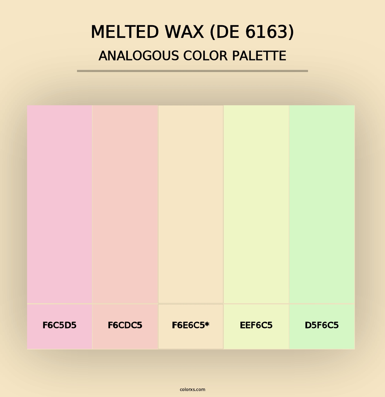 Melted Wax (DE 6163) - Analogous Color Palette