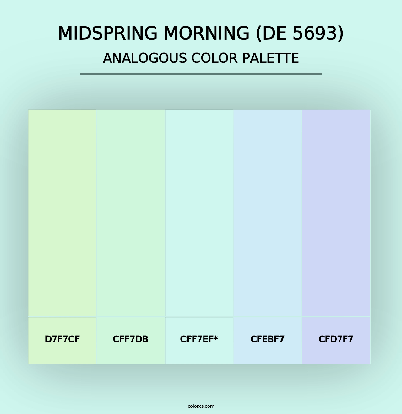 Midspring Morning (DE 5693) - Analogous Color Palette