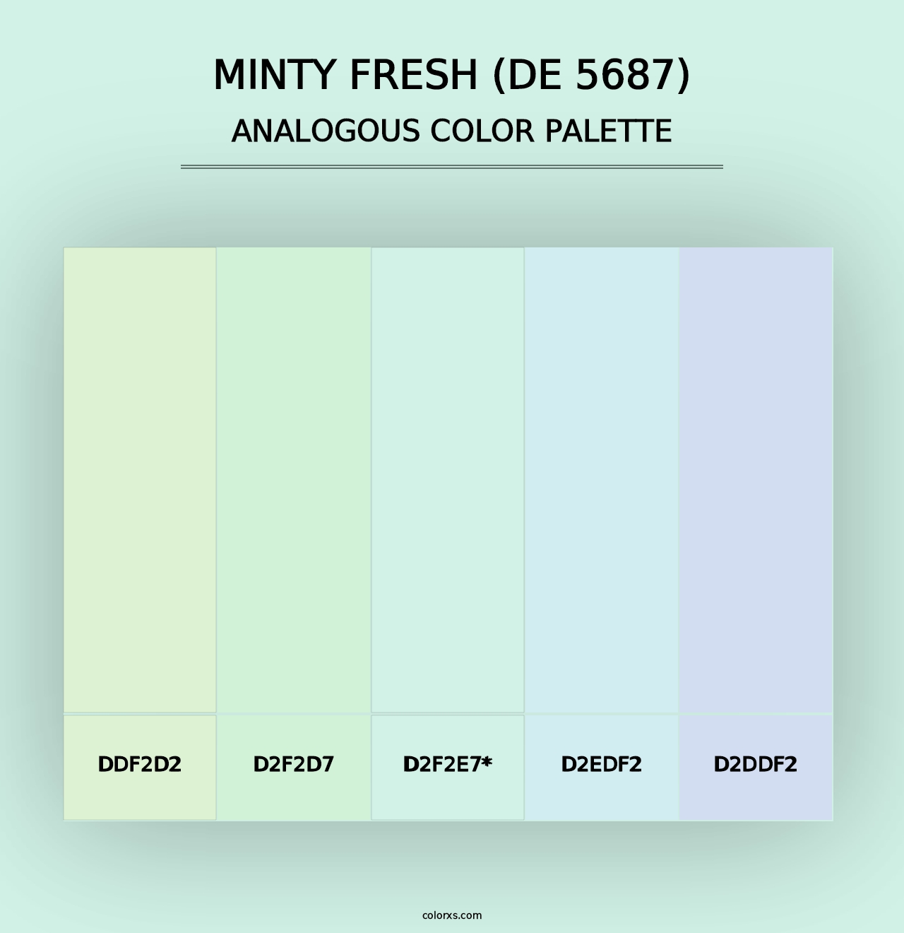 Minty Fresh (DE 5687) - Analogous Color Palette