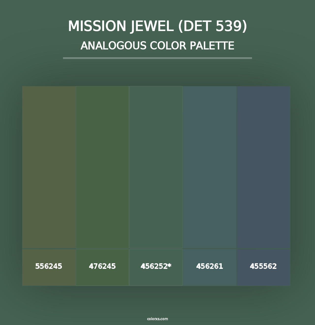 Mission Jewel (DET 539) - Analogous Color Palette